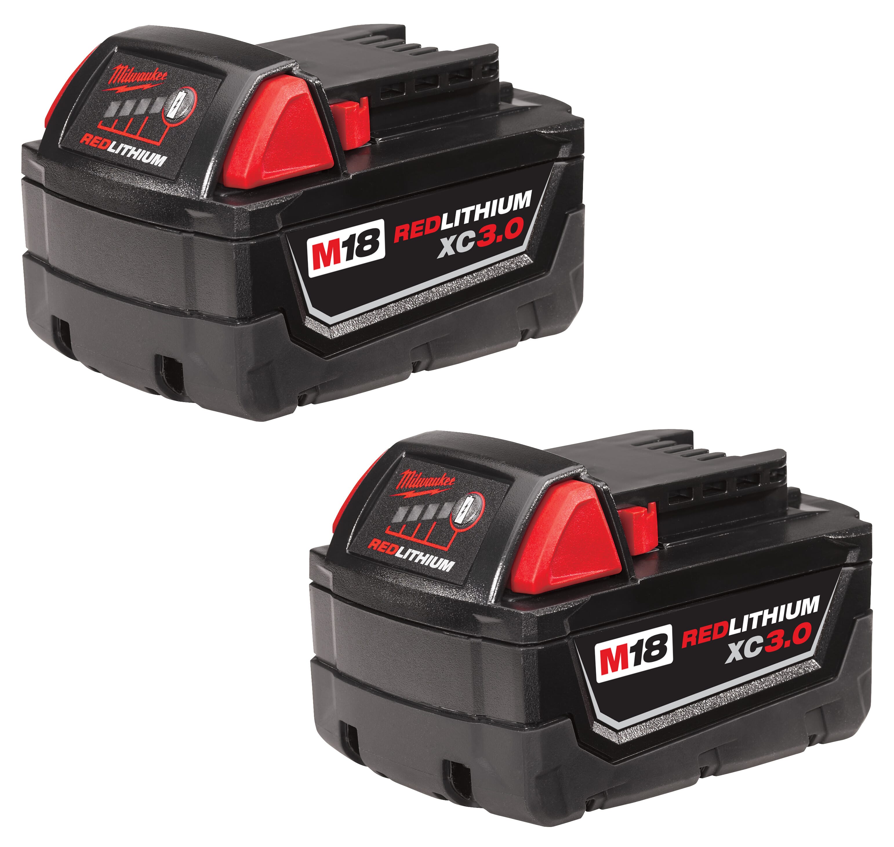 Milwaukee® M18™ REDLITHIUM™ 48-11-1820 Compact Rechargeable Cordless Battery Pack, 2 Ah Lithium-Ion Battery, 18 VDC Charge, For Use With M18™ Cordless Power Tool